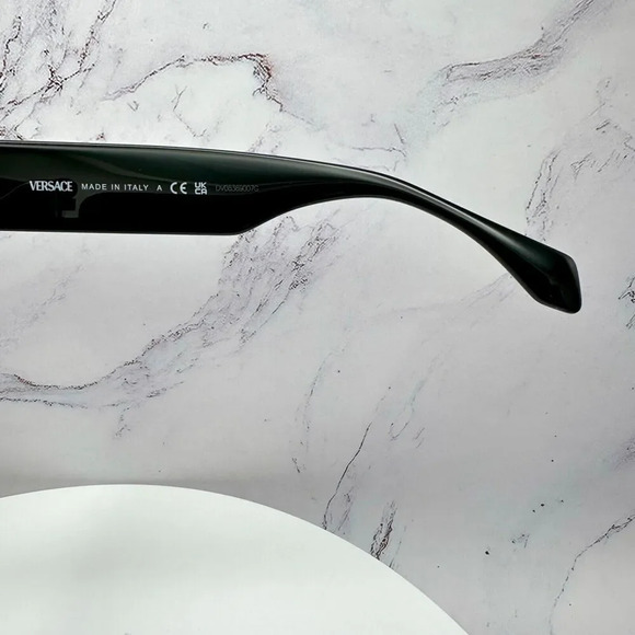 VERSACE Sunglasses New Black Gold Medusa Logo Special Project Dwayne Wade 55 mm - Picture 8 of 16